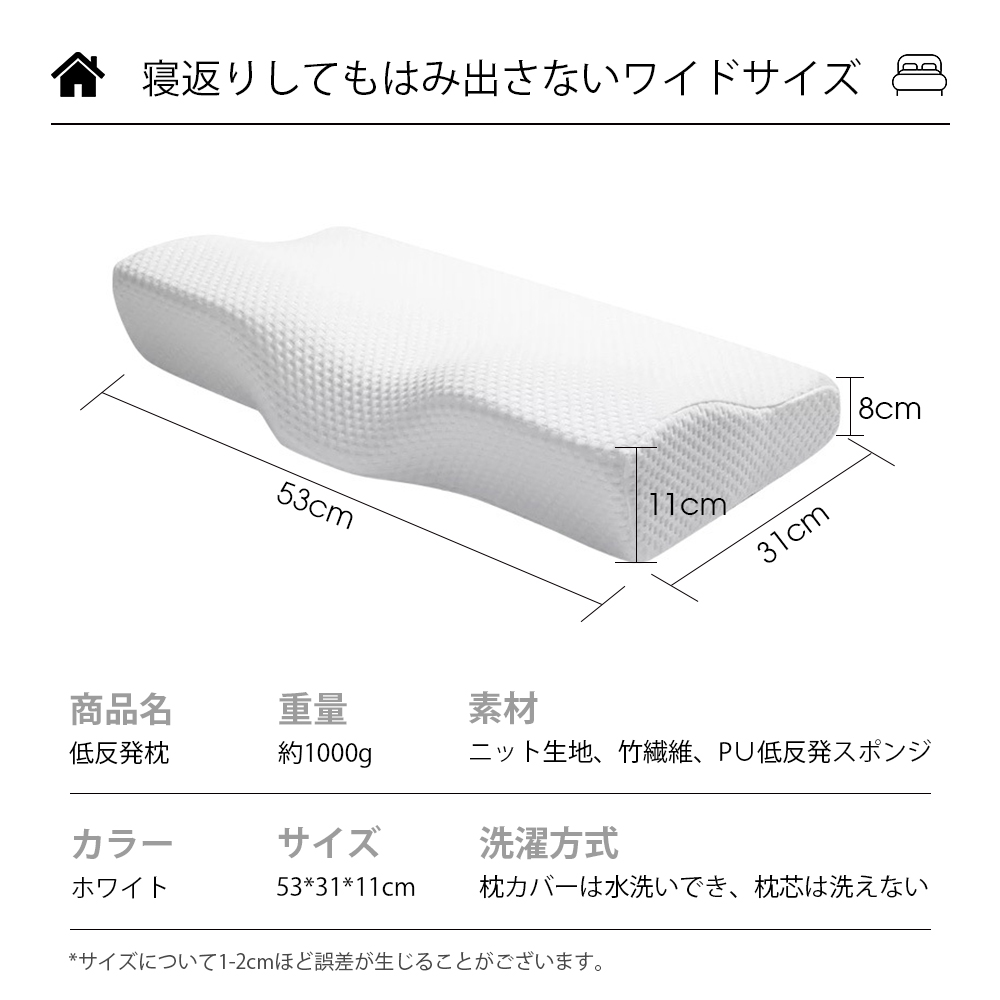 低反発枕 枕 プレミアム いびき防止 ストレートネック 快眠 誕生日 新生活 ギフト クリスマス プレゼント 福袋 父の日 母の日 新生活 引っ越し C-41 - 画像 (4)