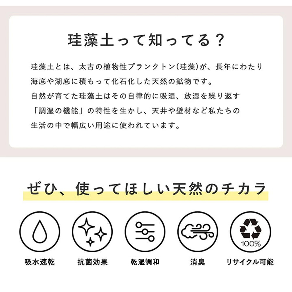 珪藻土バスマット 珪藻土マット 珪藻土 プレゼント ギフト バスマット 足拭きマット 足ふきマット お風呂マット 水切りマット 速乾 吸水 おしゃれ 可愛い かわいい 北欧 お祝い 贈り物 内祝 新築祝 HUMUS 送料無料 C-44 - 画像 (3)