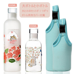 タイムマーカー ウォーターボトル 500ml 結婚祝い 誕生日 水筒 300ml 水筒カバー 結婚記念日 プレゼント 夫婦 カップル ペアグラス スポーツウォーターボトル 食洗機対応 誕生日プレゼント女性 人気 誕プレ 結婚祝い 贈り物 【2個セット】 	X00137XM5T