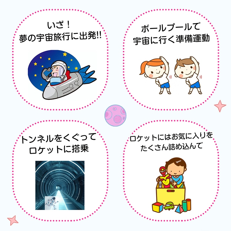 キッズテント 子供用テント 子どもテント 4点セット トンネルハウス 連結可能 折り畳み式 ポ一ル100個付属 収納バッグ付き 遊具 室内屋外 お誕生日 クリスマス プレゼント ギフト pa143 - 画像 (5)