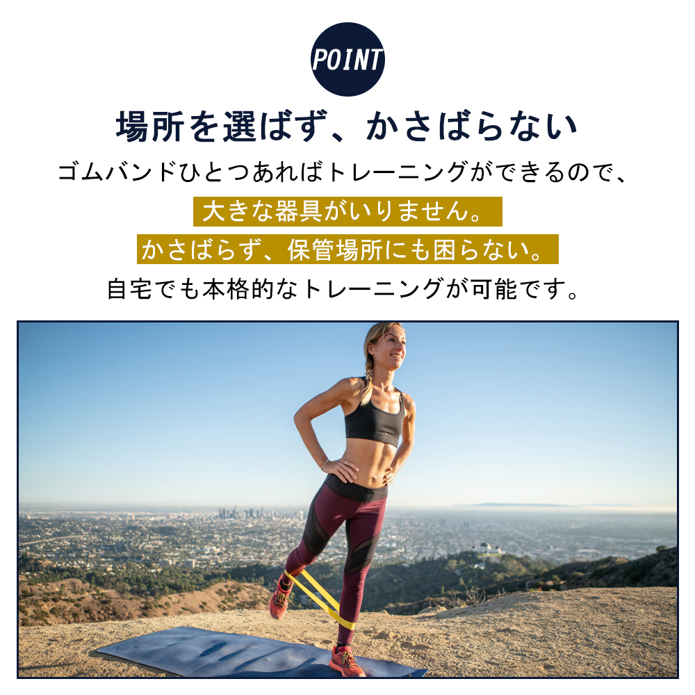 エクササイズ トレーニングチューブ 筋トレ チューブ ループバンド 美尻バンド ヒップバンド ヒップアップ器具 エクササイズ ゴムバンド ストレッチ 筋トレ ゴムバンド 下半身 お尻 太もも ダイエット チューブ E-03 - 画像 (5)