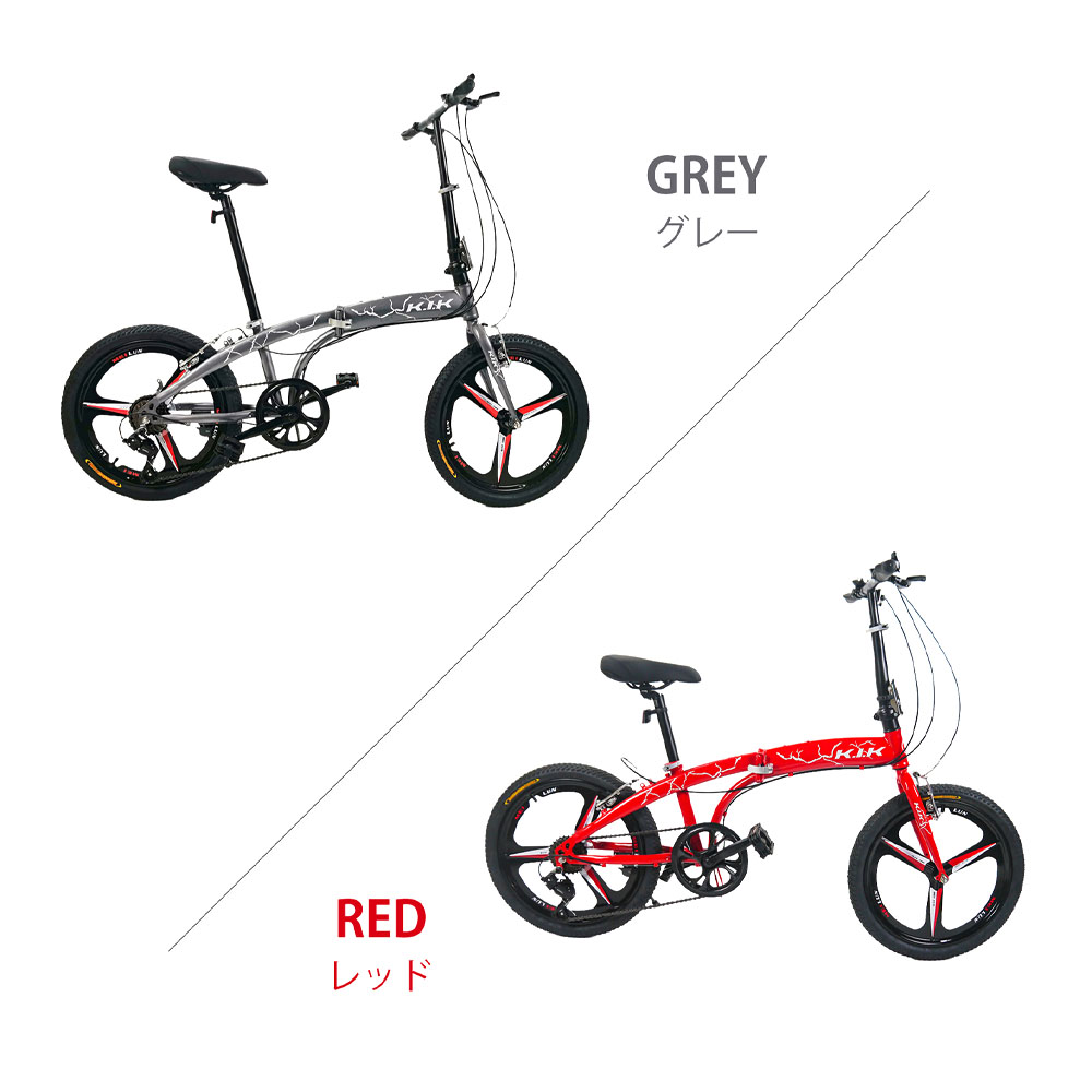 自転車 折りたたみ自転車 20インチ 6段変速 シマノ変速機 Vブレーキ 穴あきサドル 二重ロック 前後反射板搭载 身長140cm~ 体重80kg以下 通勤 通学 アウトドアー スポーツ 1年保証 KTS20 - 画像 (10)