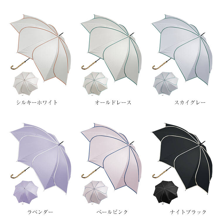 花びら傘 長傘 雨傘 UVカット UPF50+ 遮熱 遮光 晴雨兼用 軽量 レディース かわいい おしゃれ プレゼント sg274 - 画像 (9)